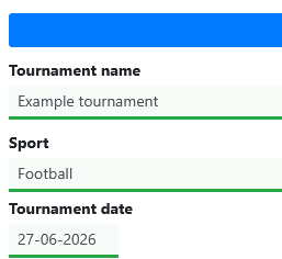 Step 1: Create a tournament