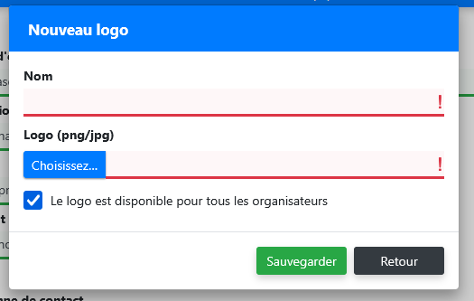 Téléverser un nouveau logo d’équipe