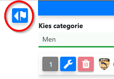 Knop om vlaggen voor teams te openen